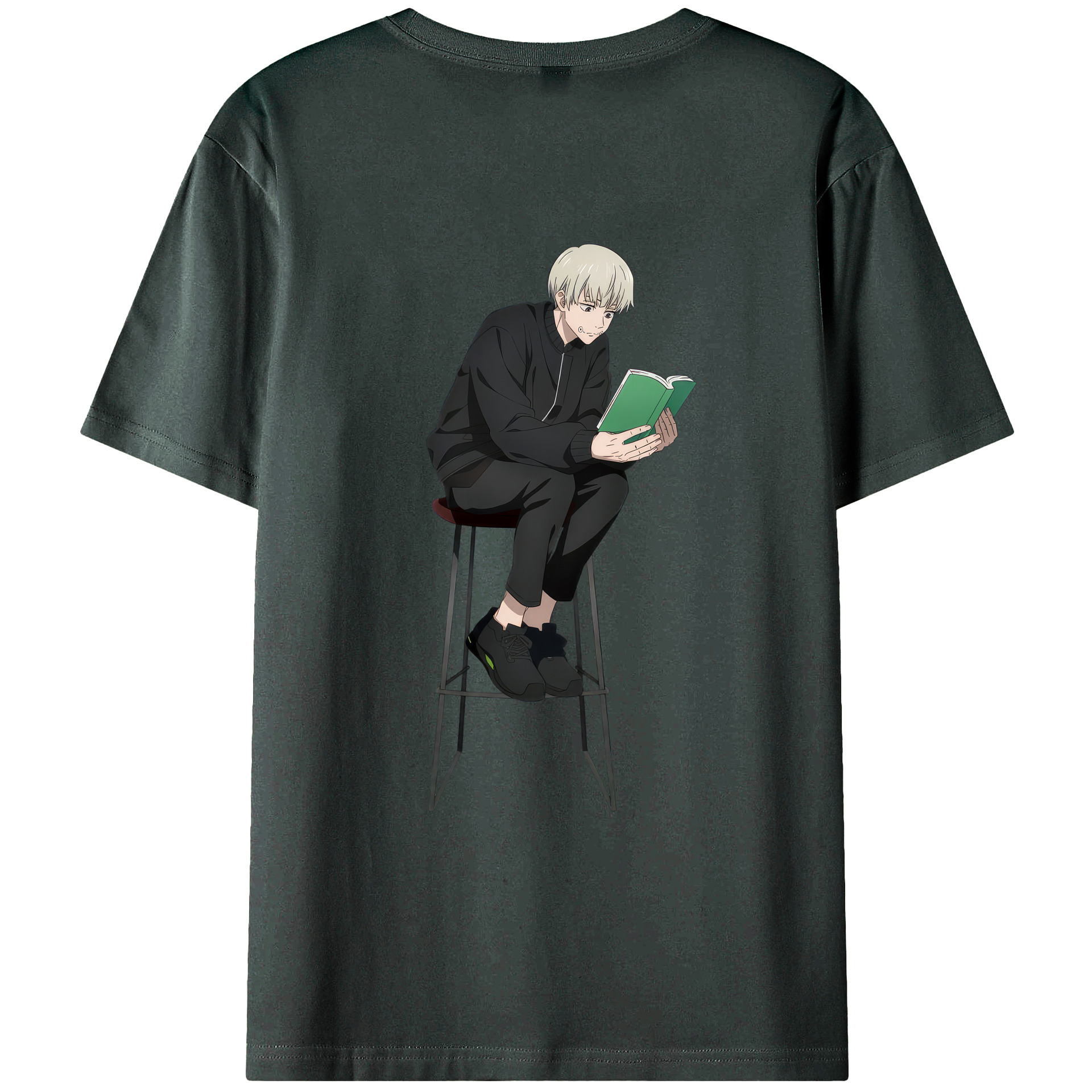 （画像用） 呪術廻戦 Jujutsu Kaisen 綿100％ メンズ半袖Tシャツ（バックプリント） 通気性